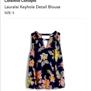 Collective Concepts Womens Sleeveless Blouse